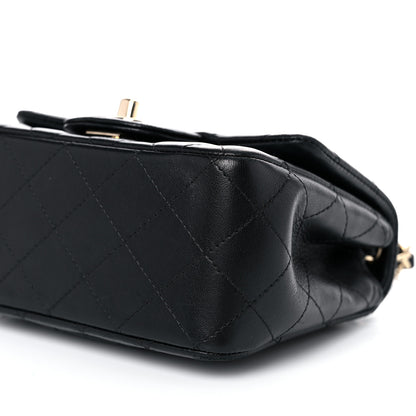 Chanel Lambskin Quilted Mini Square Flap Black 9 of 10