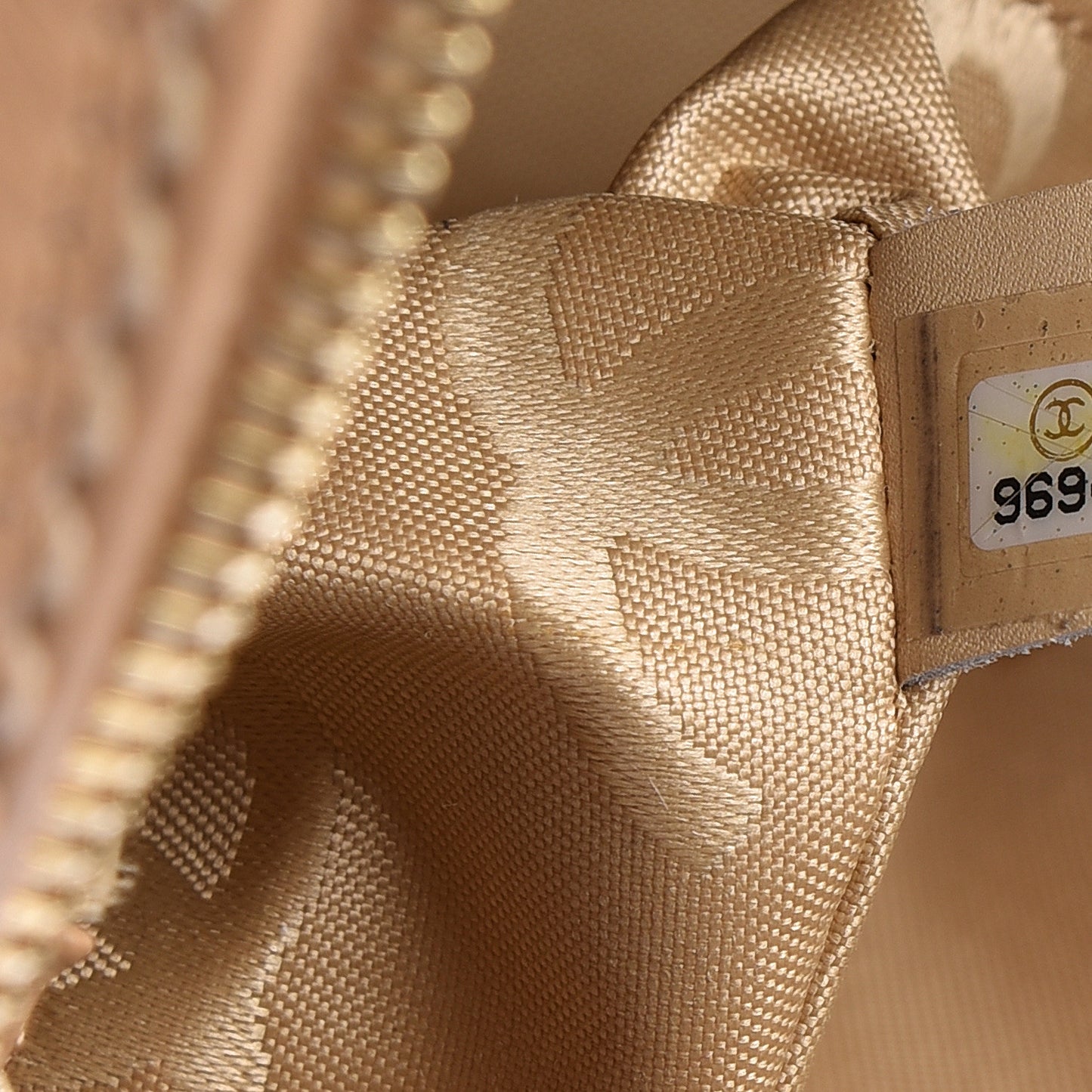 Calfskin Stitch Surpique Bowler Beige