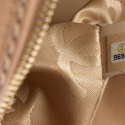 Chanel Calfskin Stitch Surpique Bowler Beige 7 of 10