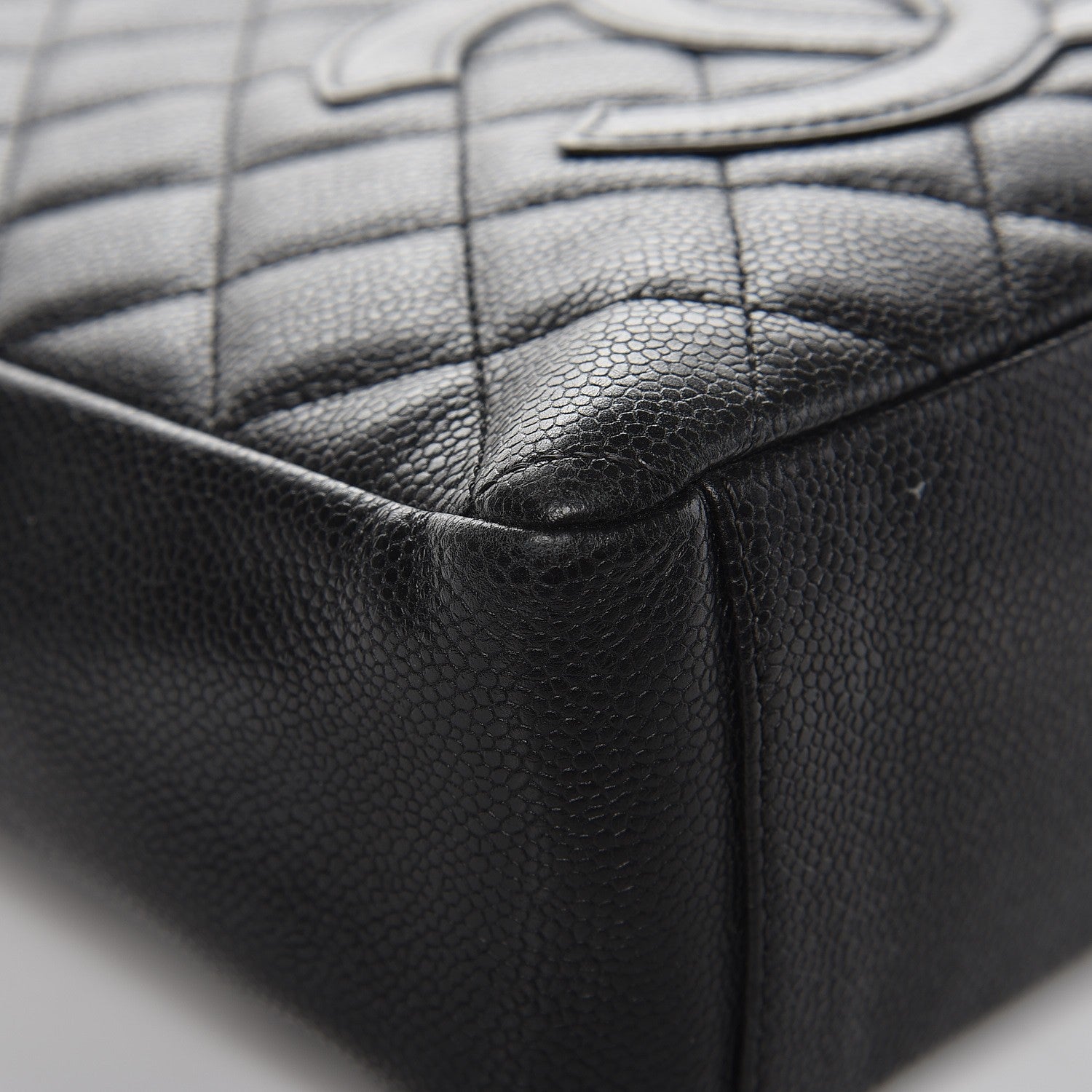 Chanel Caviar Quilted Petit Shopping Tote PST Black 9 of 13