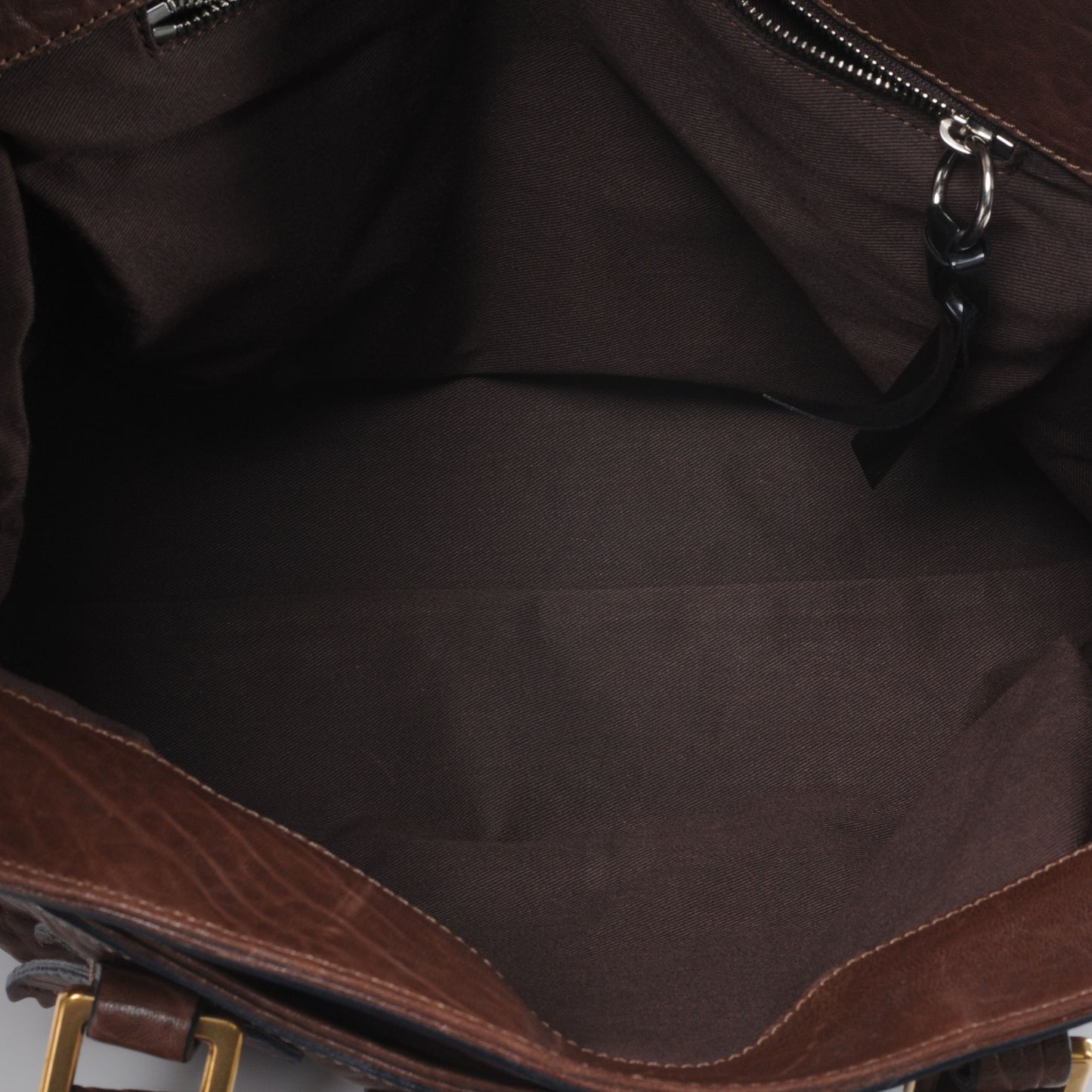 Leather Elvire Tote Moka