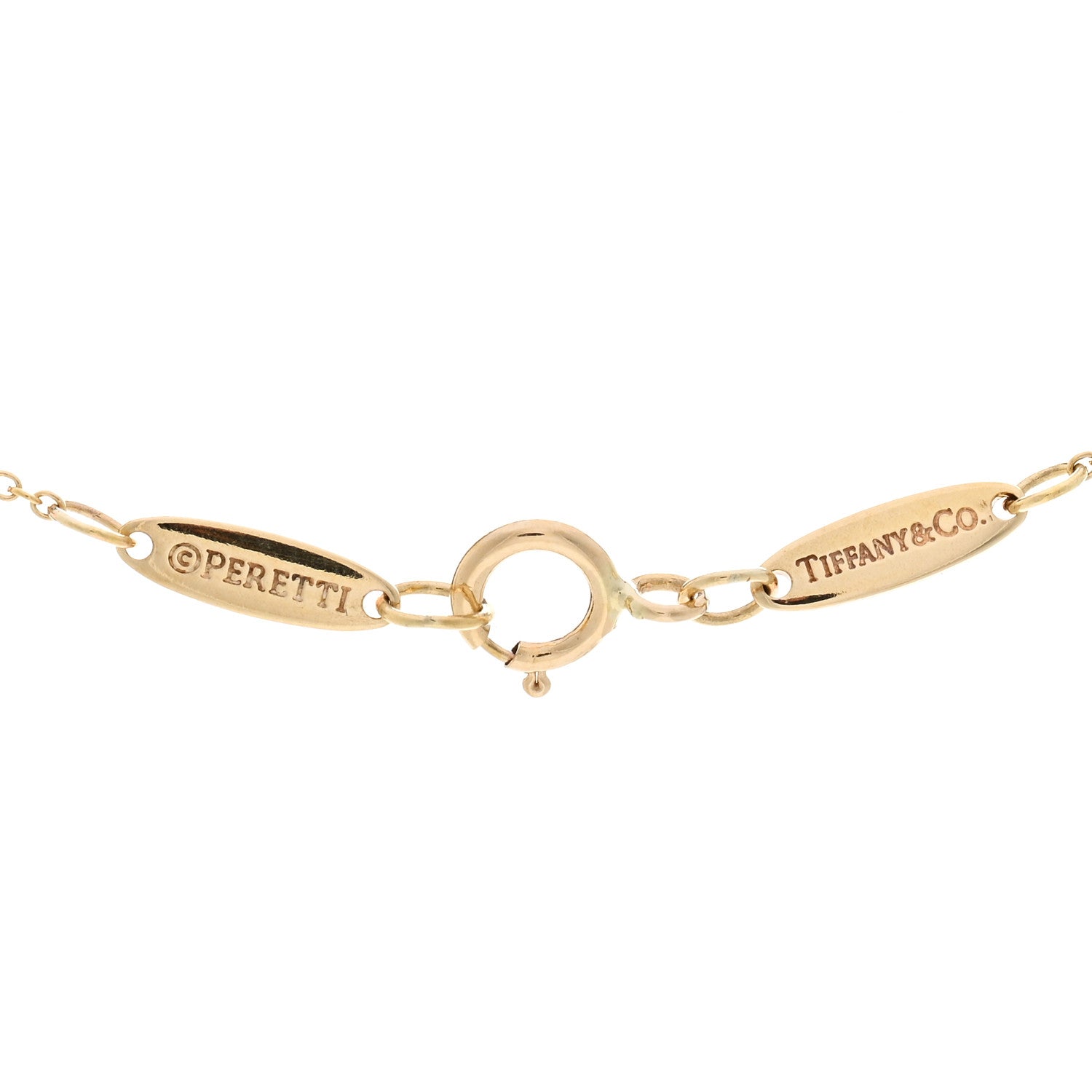 Tiffany 18K Yellow Gold Elsa Peretti Letter N Pendant Necklace 4 of 4
