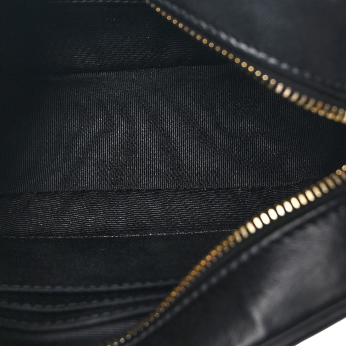 Calfskin Matelasse Monogram Lou Belt Bag Black