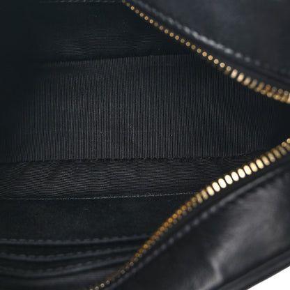 Saint Laurent Calfskin Matelasse Monogram Lou Belt Bag Black 5 of 11