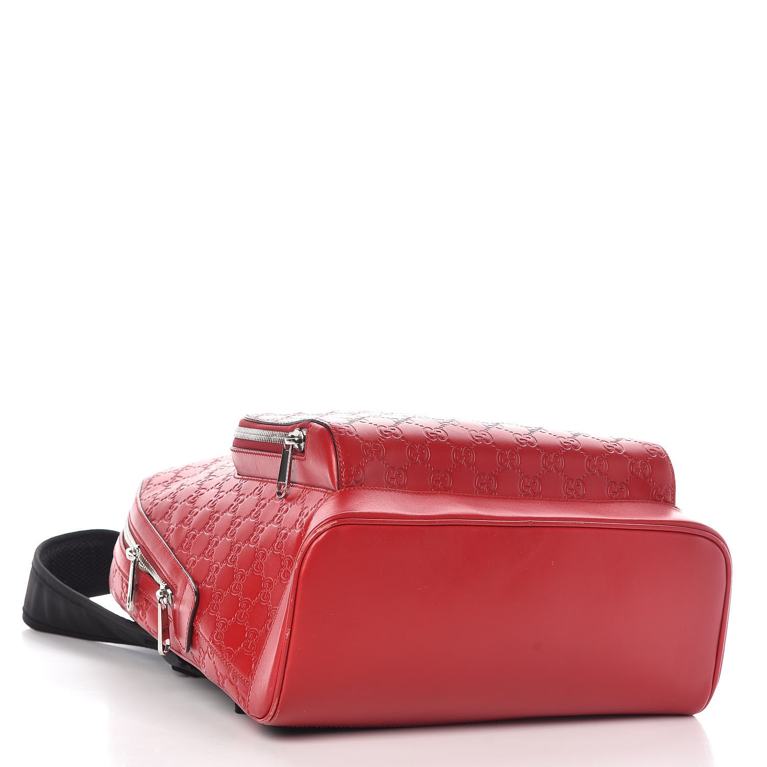 Gucci Guccissima Signature Day Backpack Hibiscus Red 4 of 10