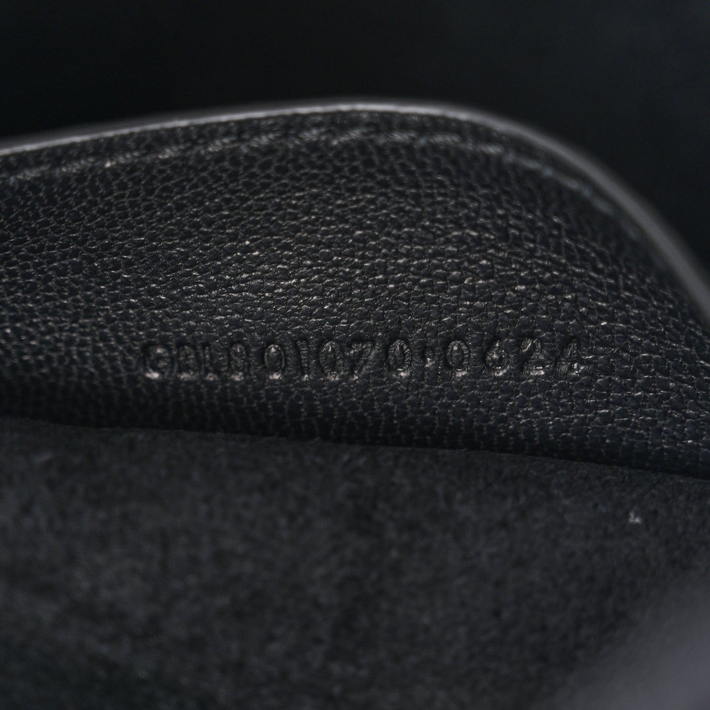 Lambskin Pochon Shoulder Bag Black