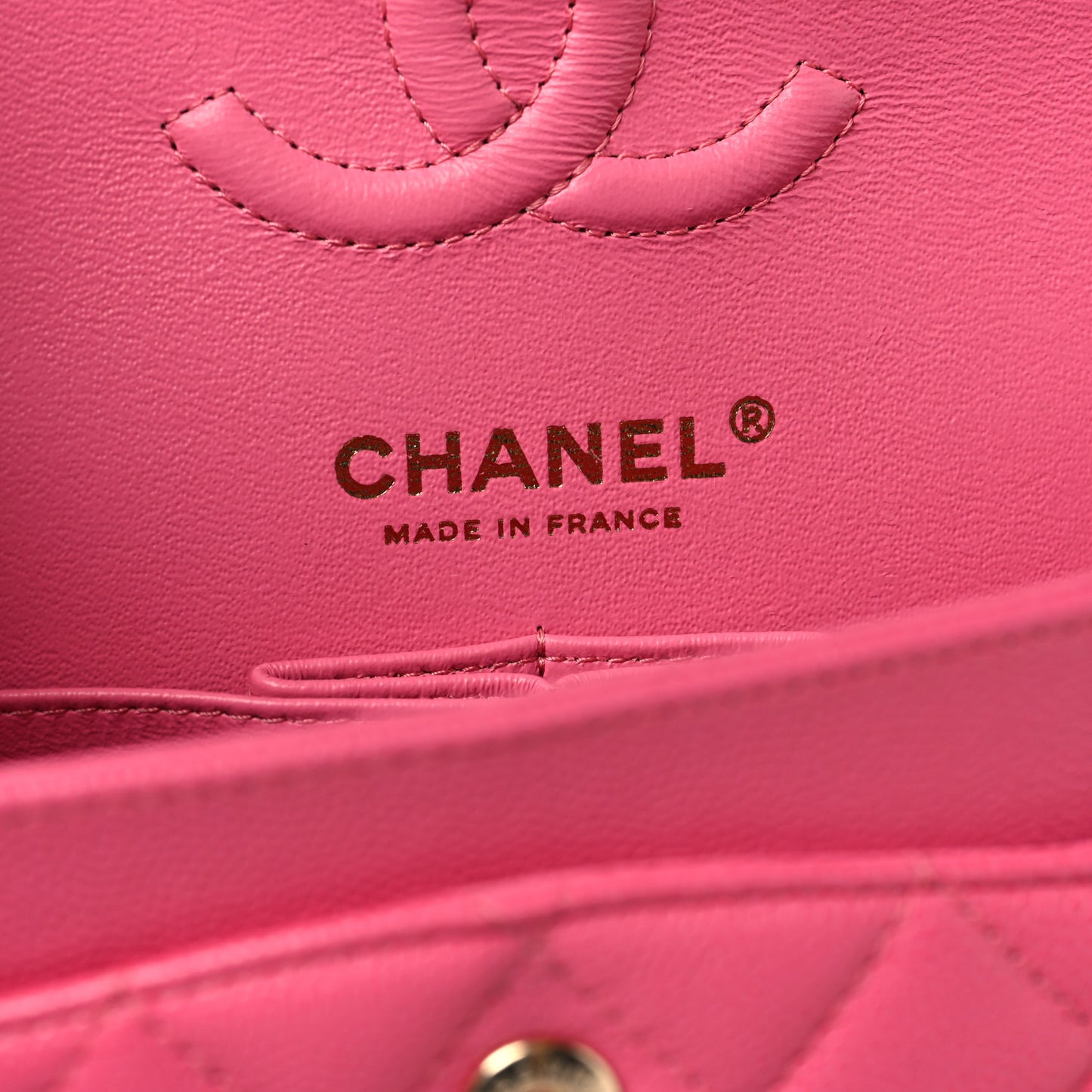 Caviar Quilted Small Double Flap Pink