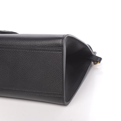 Gucci Calfskin Small GG Marmont Top Handle Bag Black 10 of 11