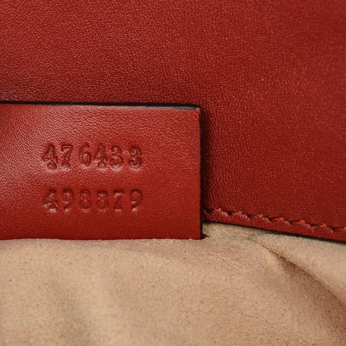 Calfskin Matelasse Super Mini GG Marmont Shoulder Bag Hibiscus Red