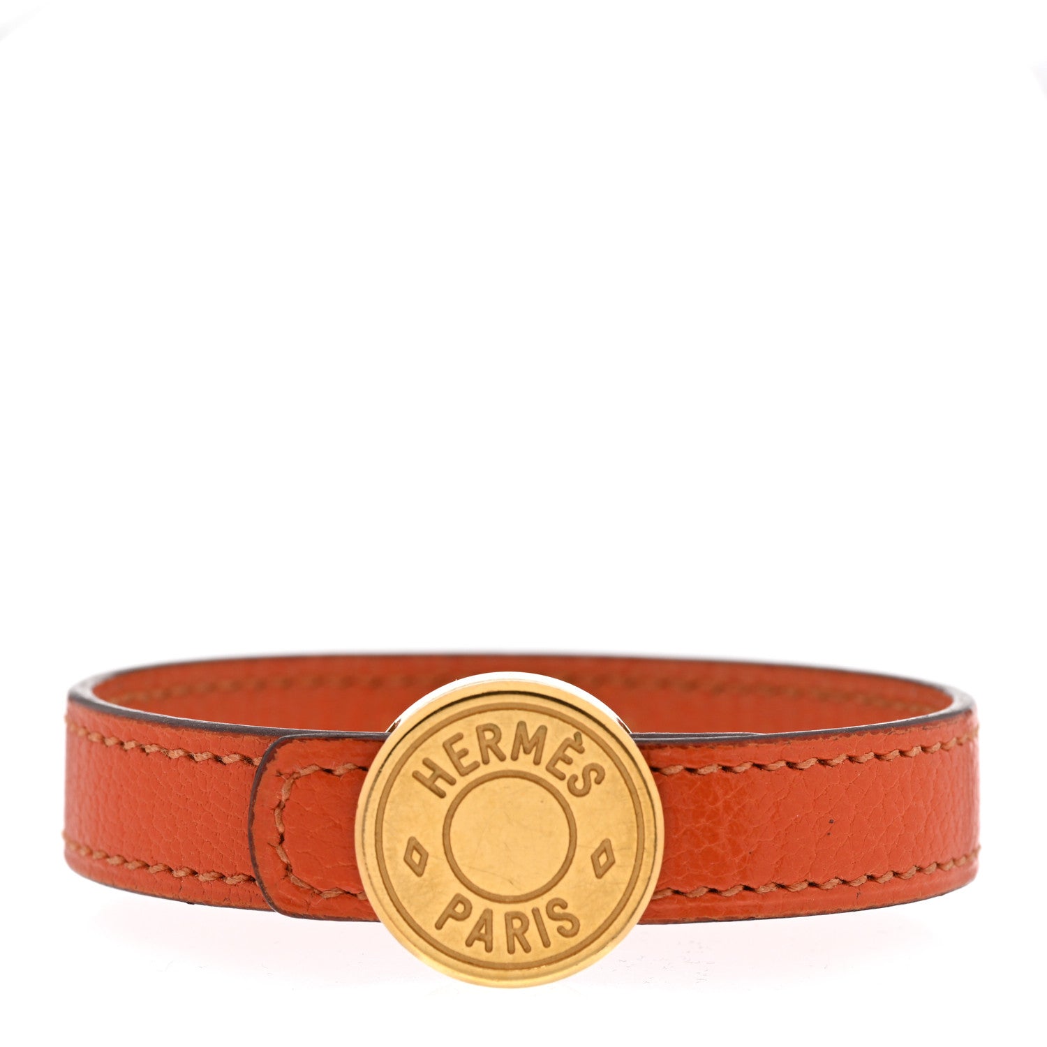 Hermes Chamonix Looping Interchangeable Bracelet Orange Black 1 of 10