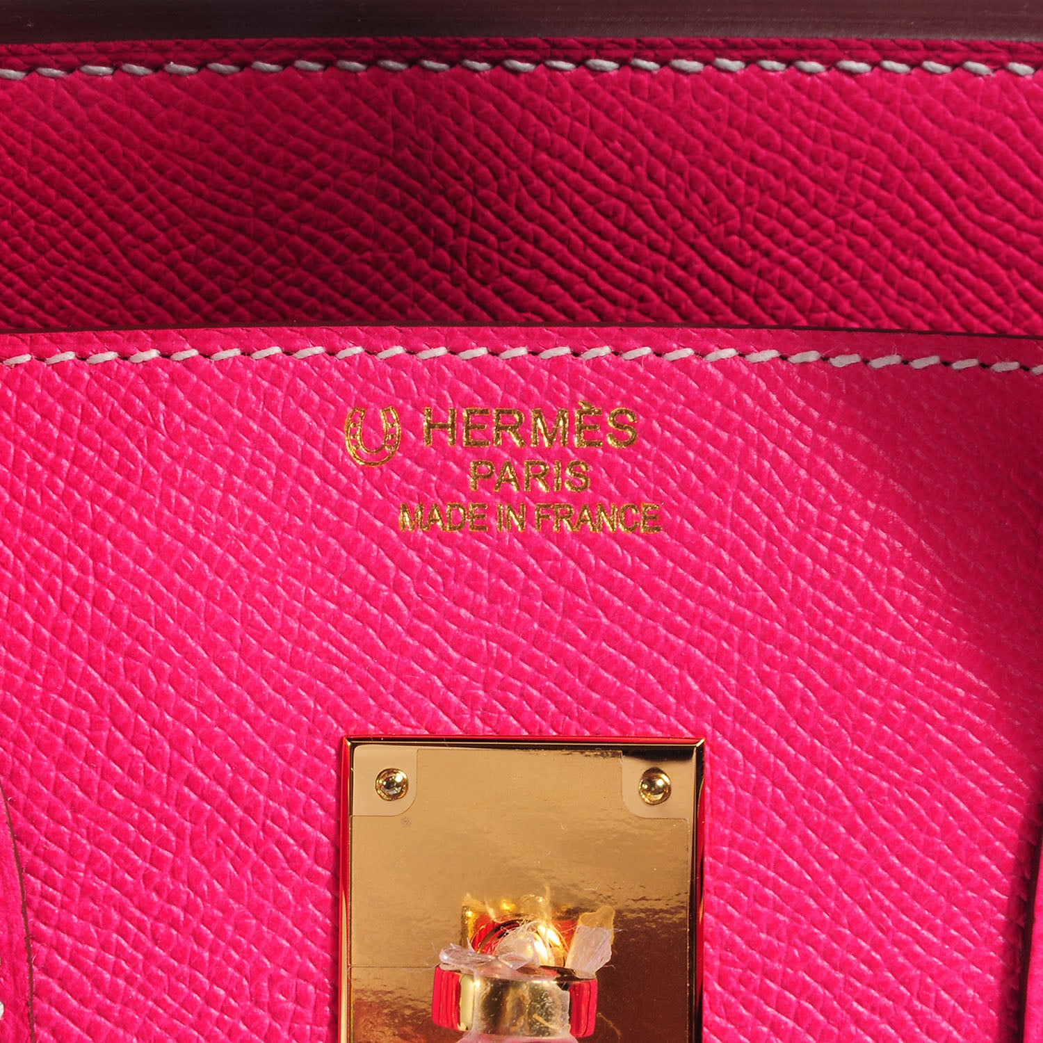 Hermes Epsom Bi-Color Horseshoe Candy Birkin 35 Rose Tyrien and Vert Anis 5 of 11