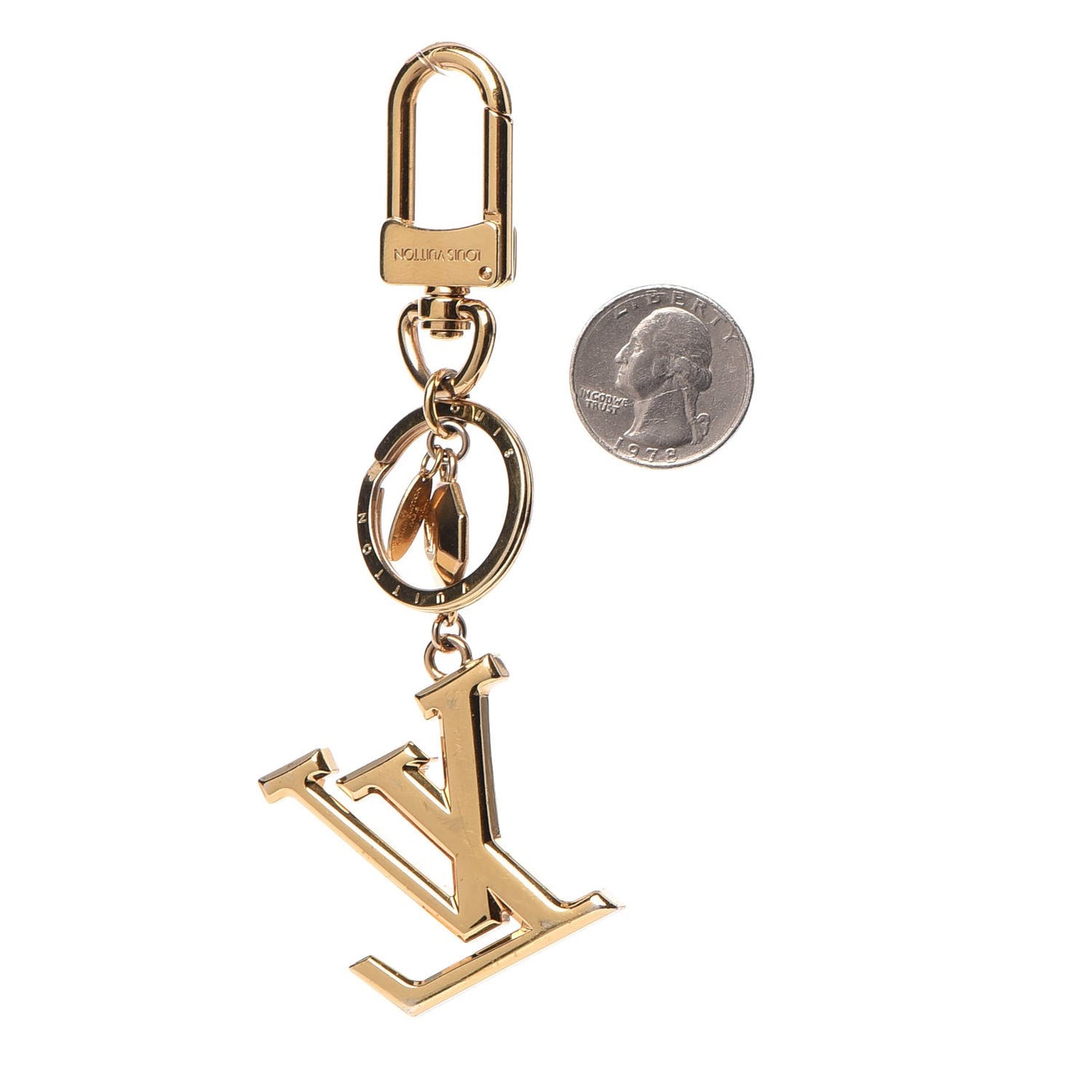 LV Facettes Key Holder Gold