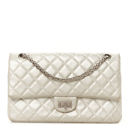 Chanel Metallic Lambskin Quilted 2.55 Reissue 226  Pale Gold 1 of 13