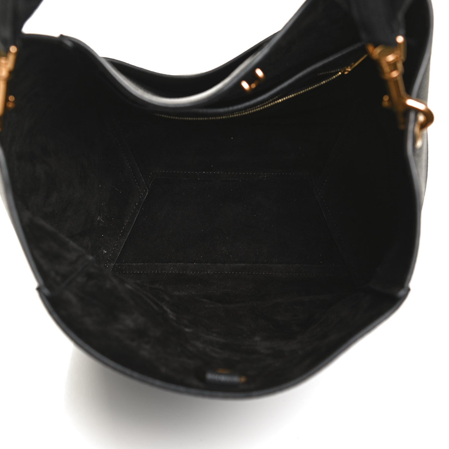 Celine Goatskin Sangle Bucket Bag Black 5 of 12