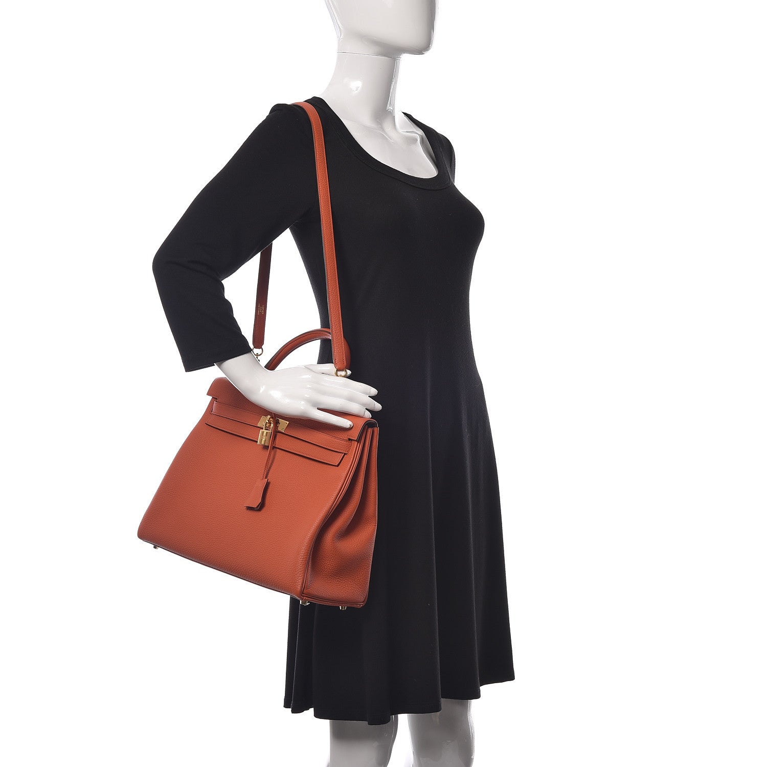 Hermes Togo Kelly Retourne 35 Terre Battue 2 of 40