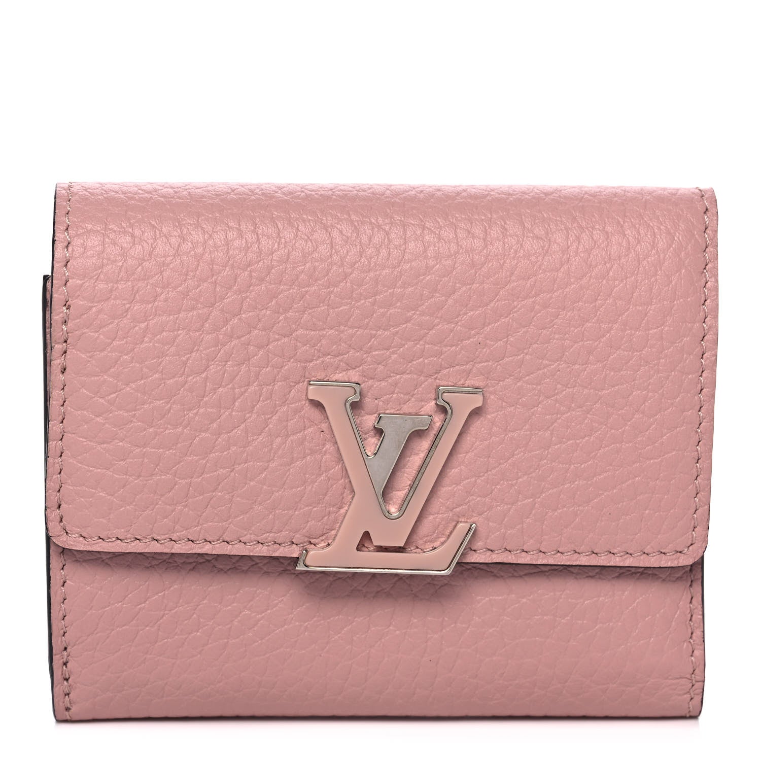 Louis Vuitton Taurillon Capucines Compact Wallet Magnolia 1 of 11