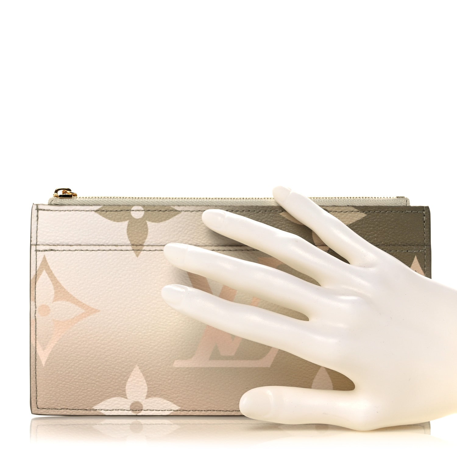 Louis Vuitton Monogram Giant Spring In The City Slim Purse Sunset Kaki 2 of 6