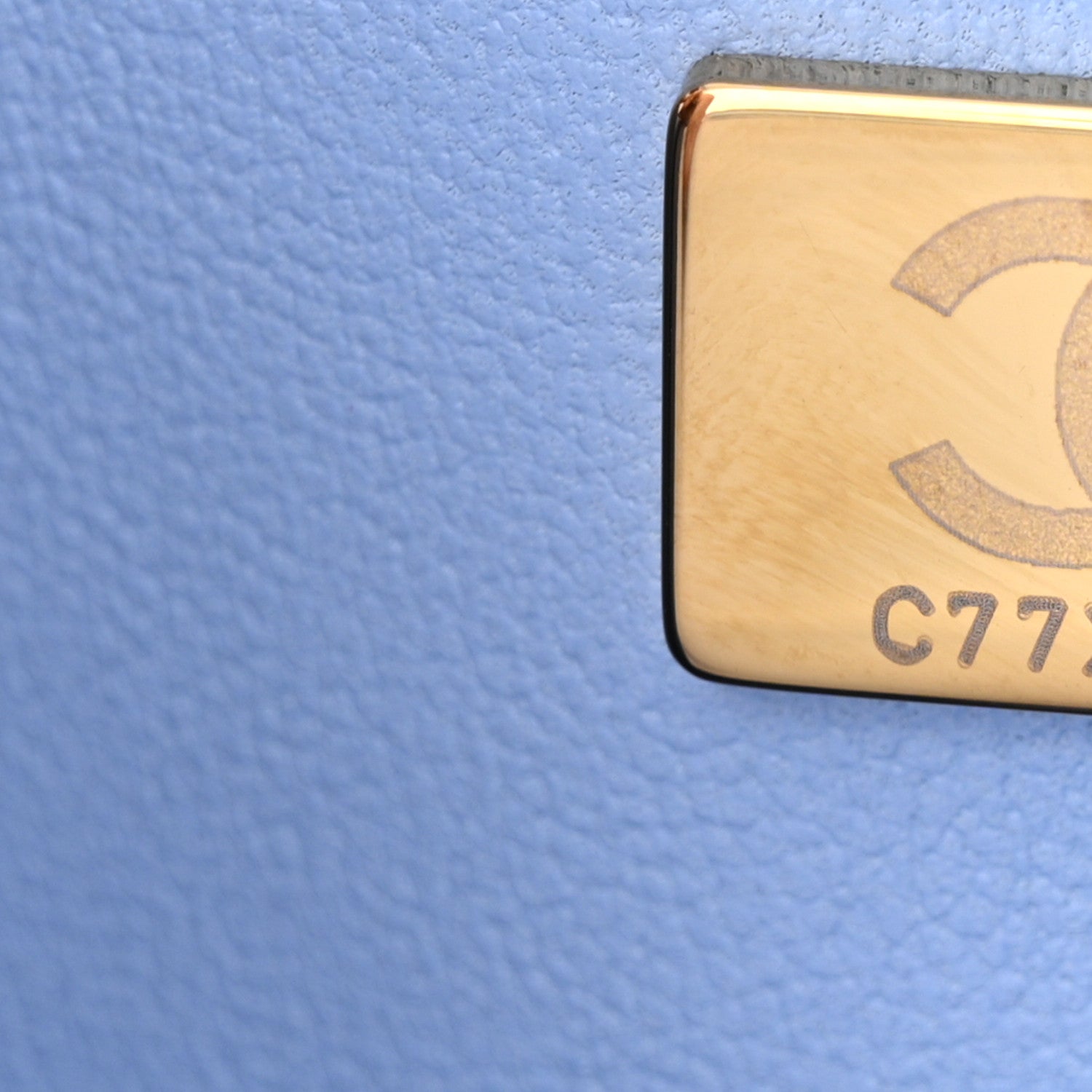 Chanel Caviar Quilted Maxi Double Flap Light Blue 7 of 11