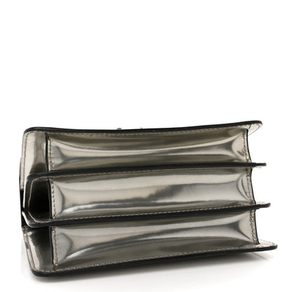 Bulgari Metallic Calfskin Serpenti Forever Top Handle Silver 4 of 14