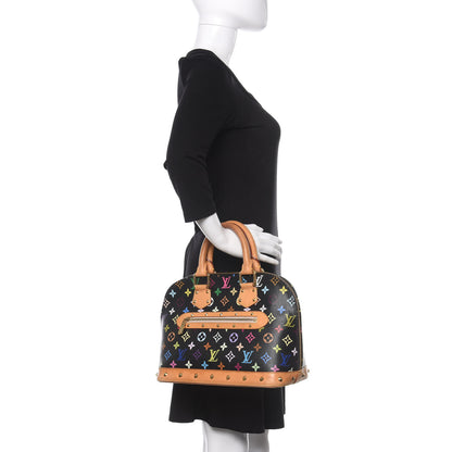 Louis Vuitton Monogram Multicolor Alma Black 2 of 14