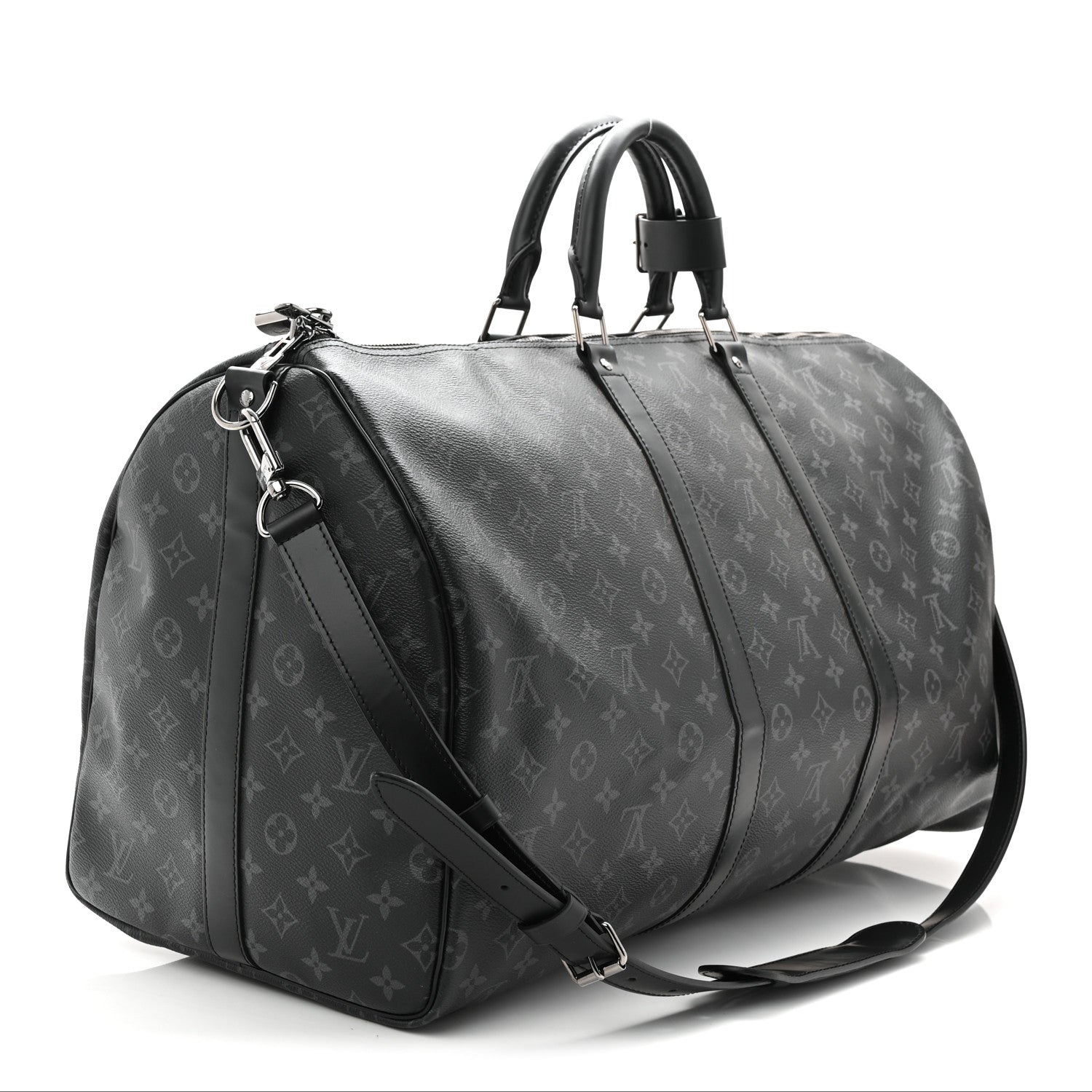 Louis Vuitton Monogram Eclipse Keepall Bandouliere 55 2 of 9