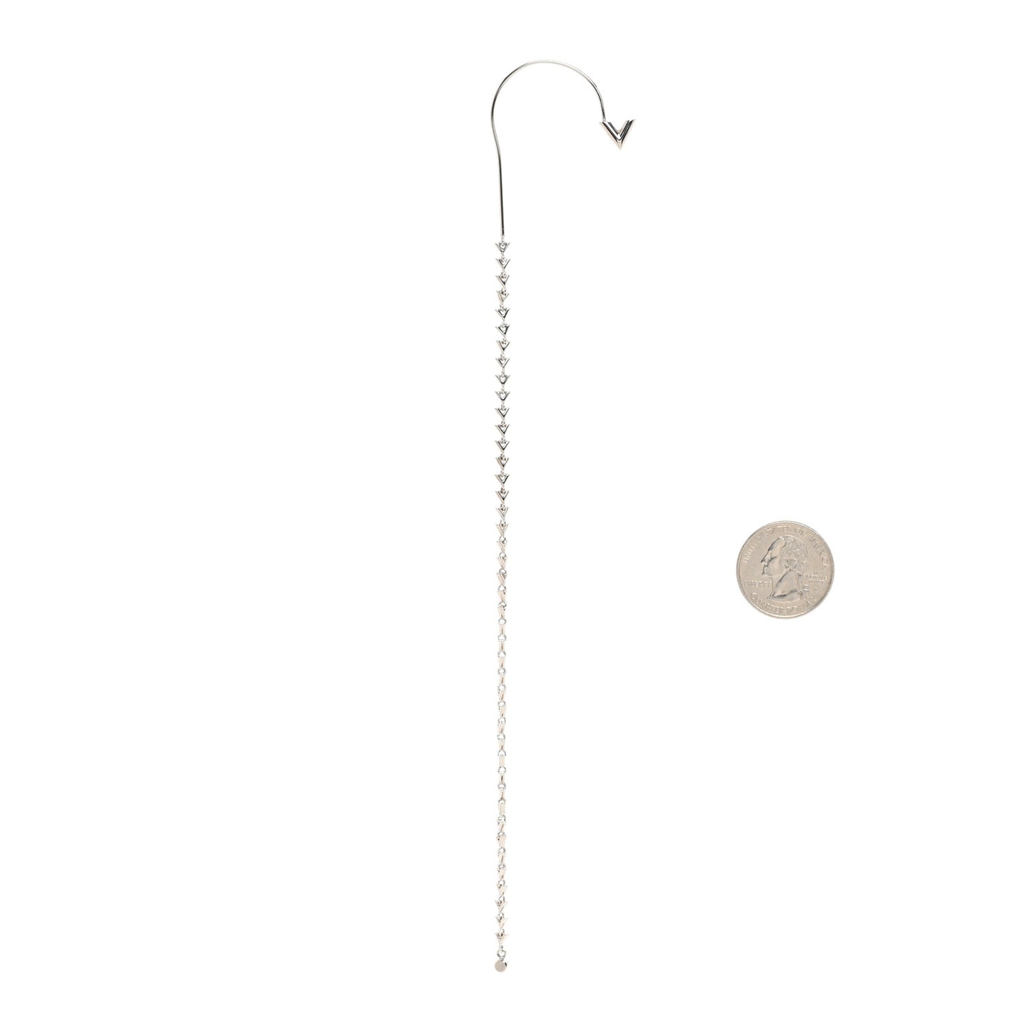 Petit Essential V Chain Ear Cuff Silver