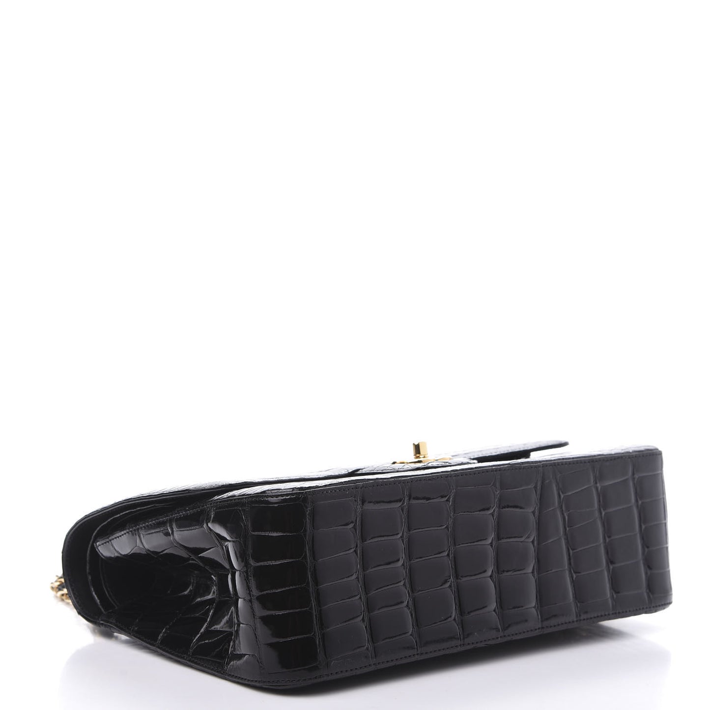 Alligator Jumbo Double Flap Black