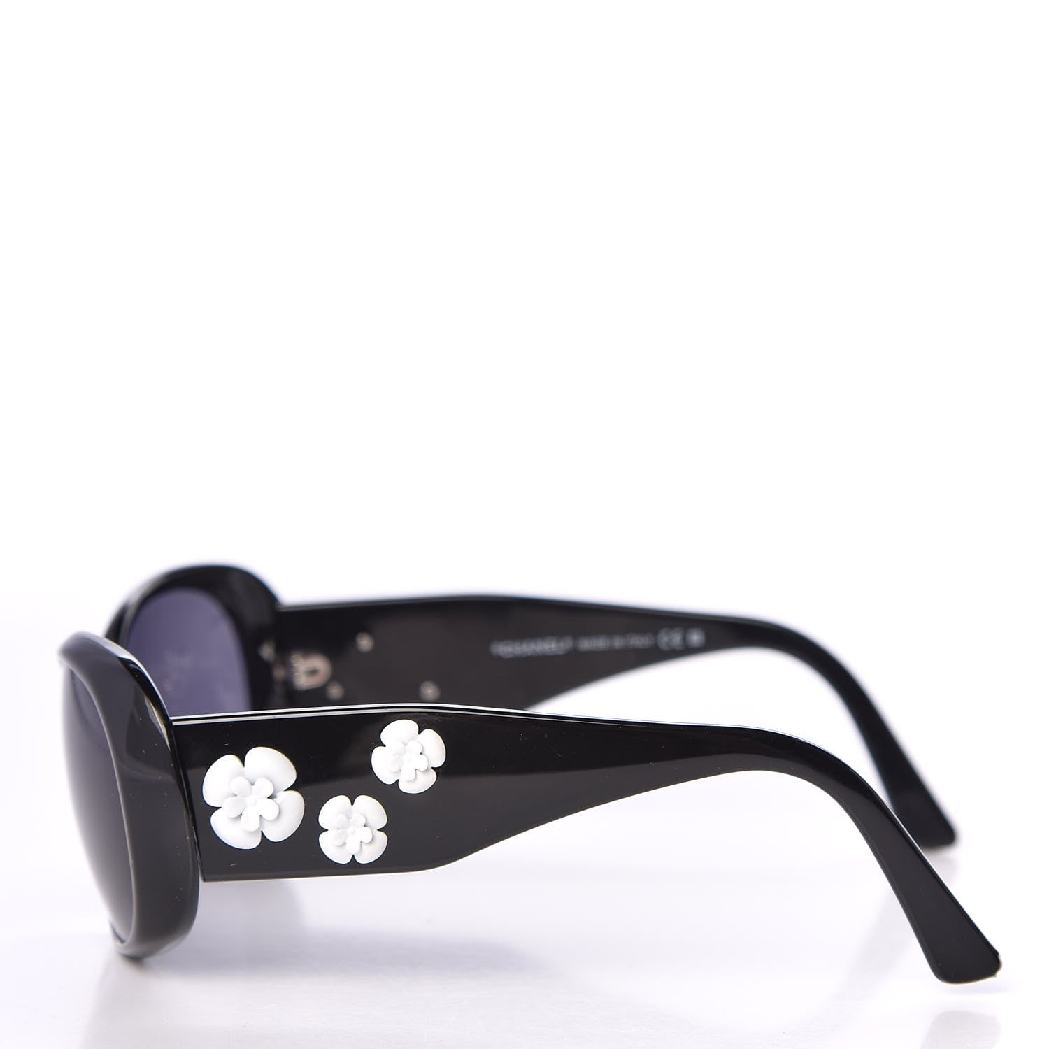 Chanel Camellia CC Sunglasses 5113 Black 3 of 8