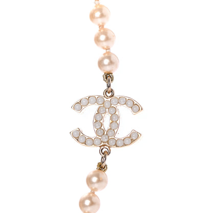 Chanel Graduated Pearl CC Long Necklace Gold 4 of 5