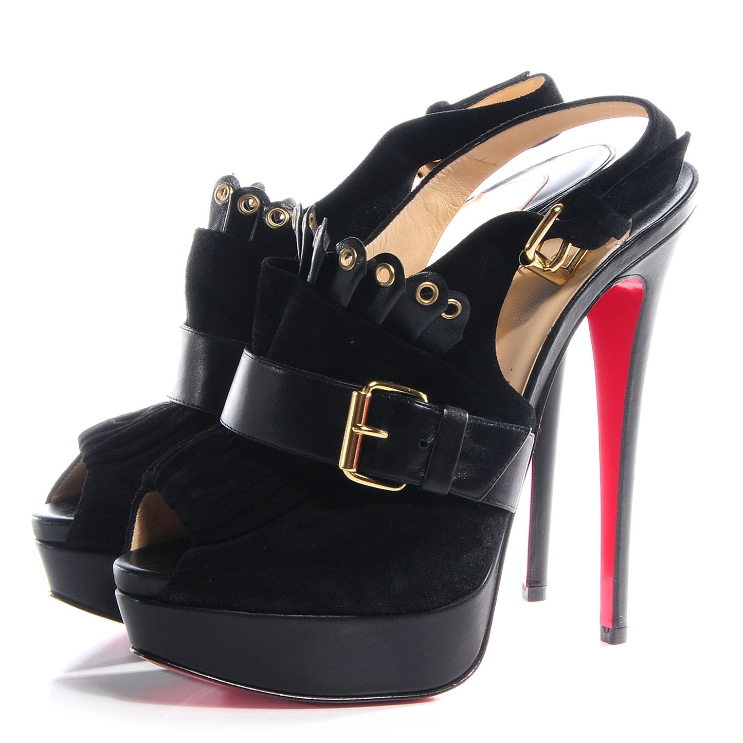 Velour Jem 150 Platform Peep Toe Sandals 39 Black