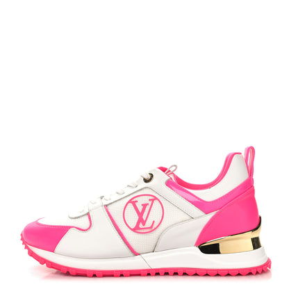 Louis Vuitton Calfskin Mesh Run Away Sneakers 37.5 Rose 1 of 8