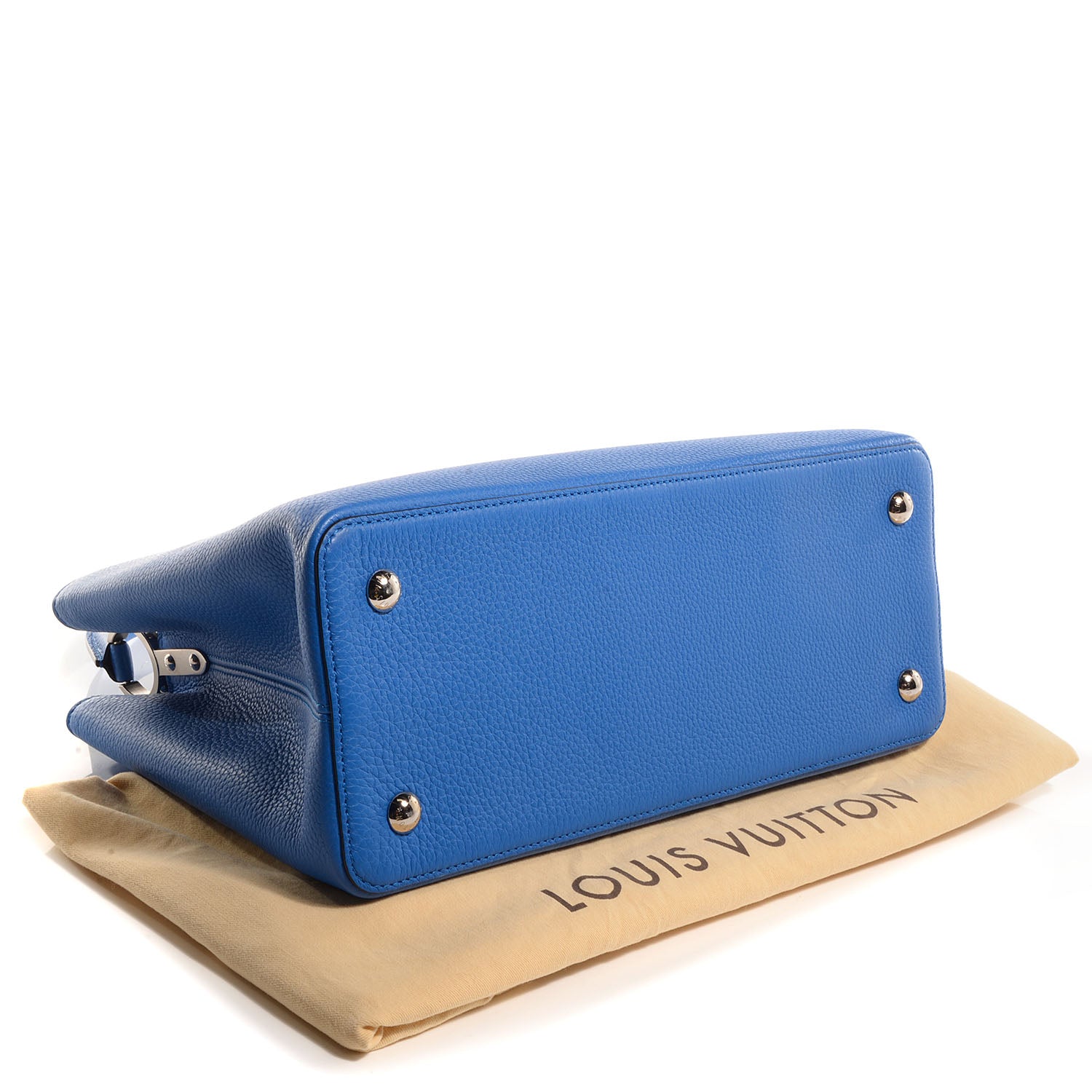 Louis Vuitton Taurillon Capucines MM Outremer 4 of 7