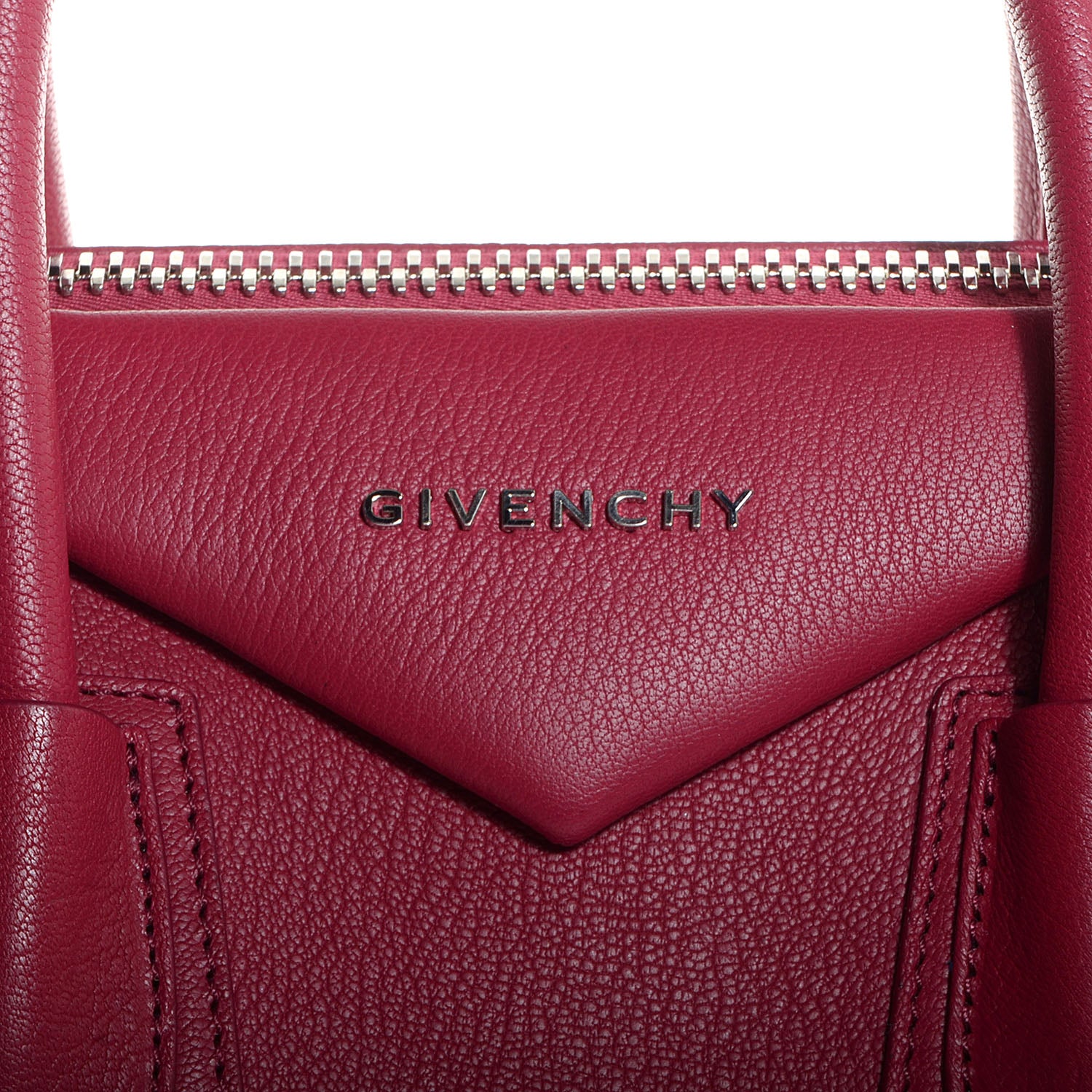 Givenchy Sugar Goatskin Medium Antigona Cherry 7 of 11