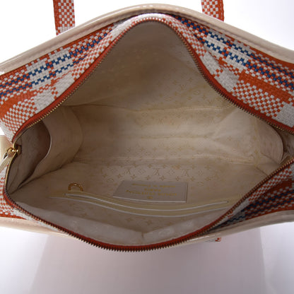 Louis Vuitton Woven Street Shopper PM Orange 5 of 7