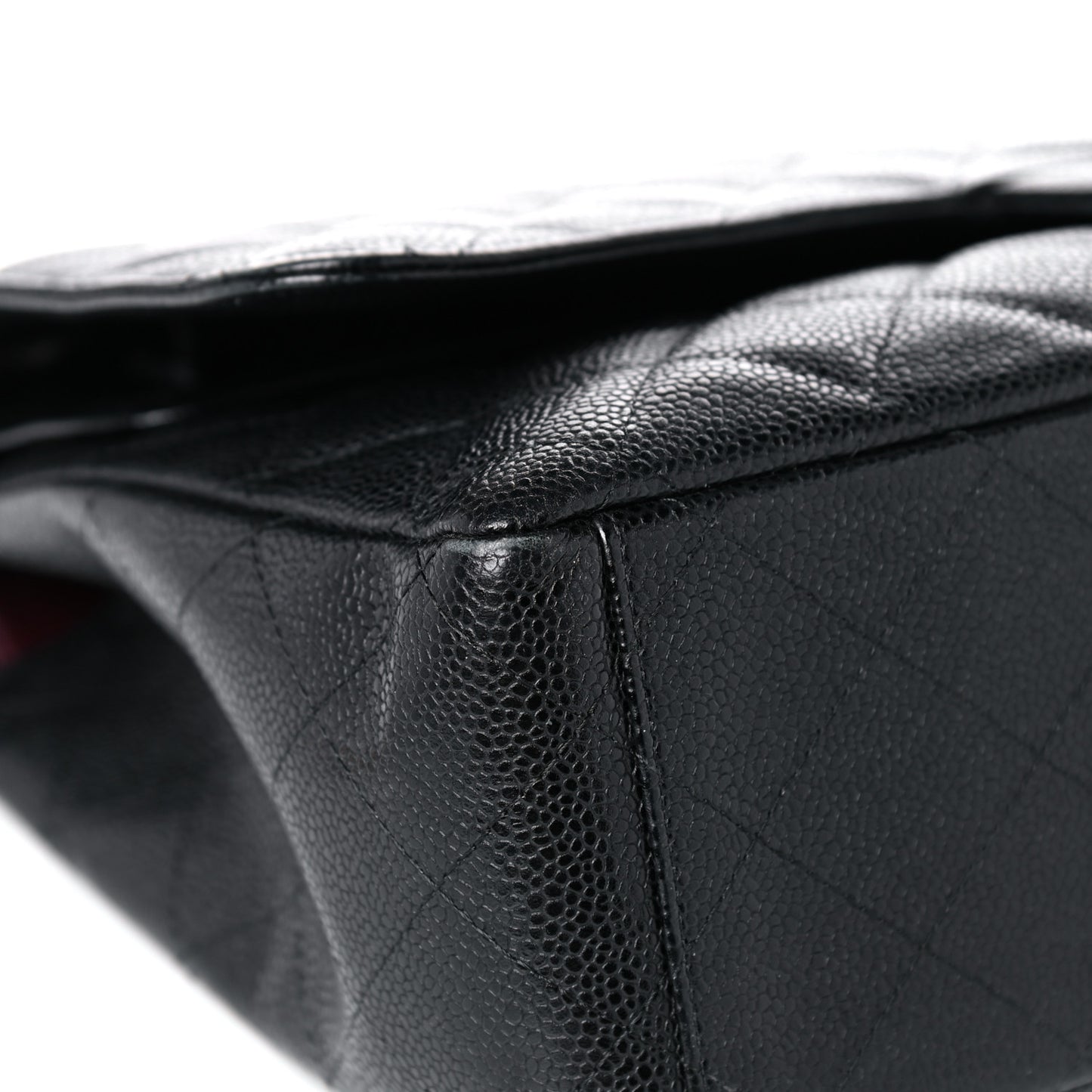 Caviar Quilted Maxi Double Flap Black