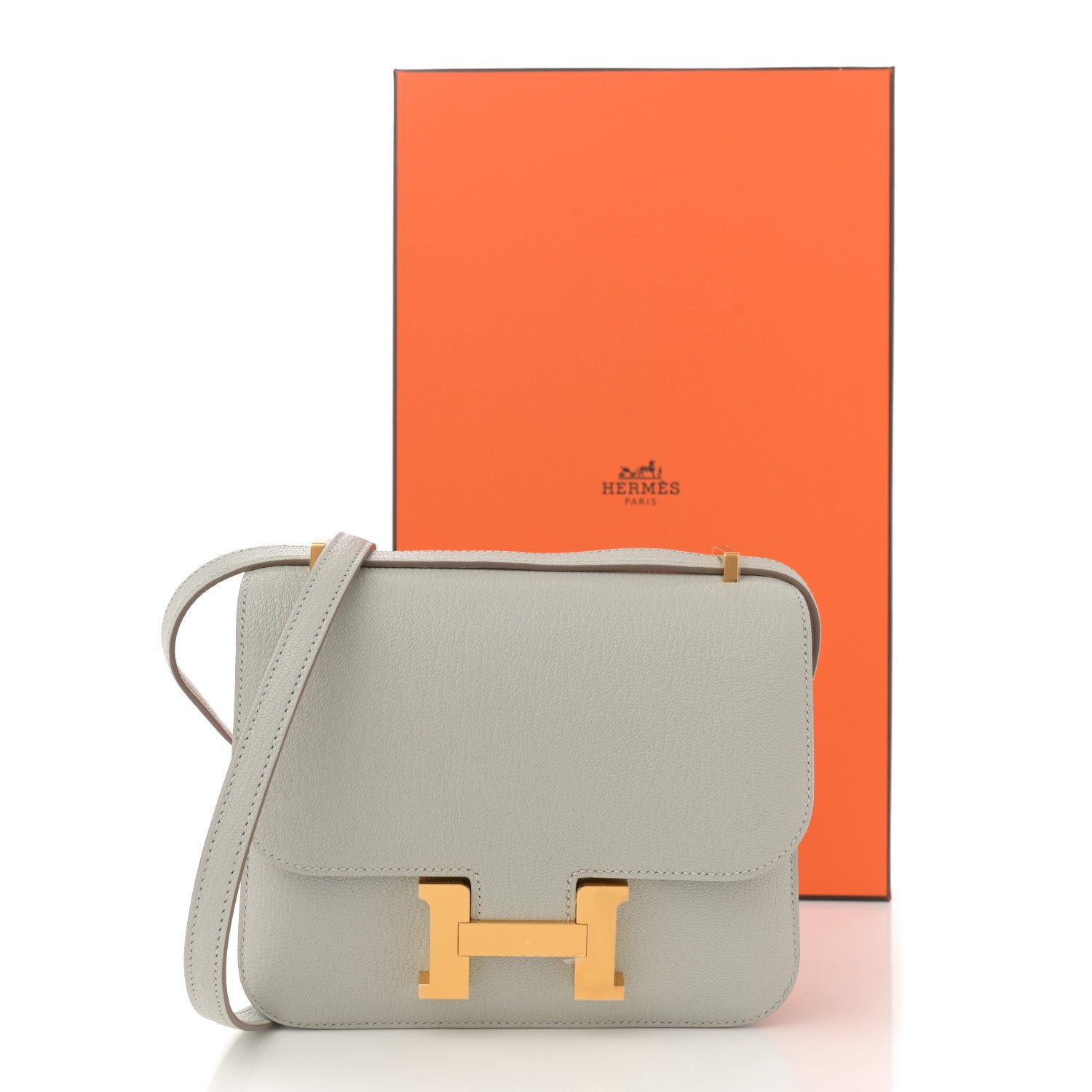 Hermes Chevre Mysore Constance 18 Gris Perle 12 of 12