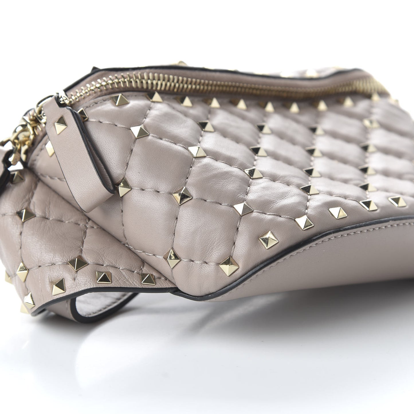 Nappa Rockstud Spike Belt Bag 85 Poudre