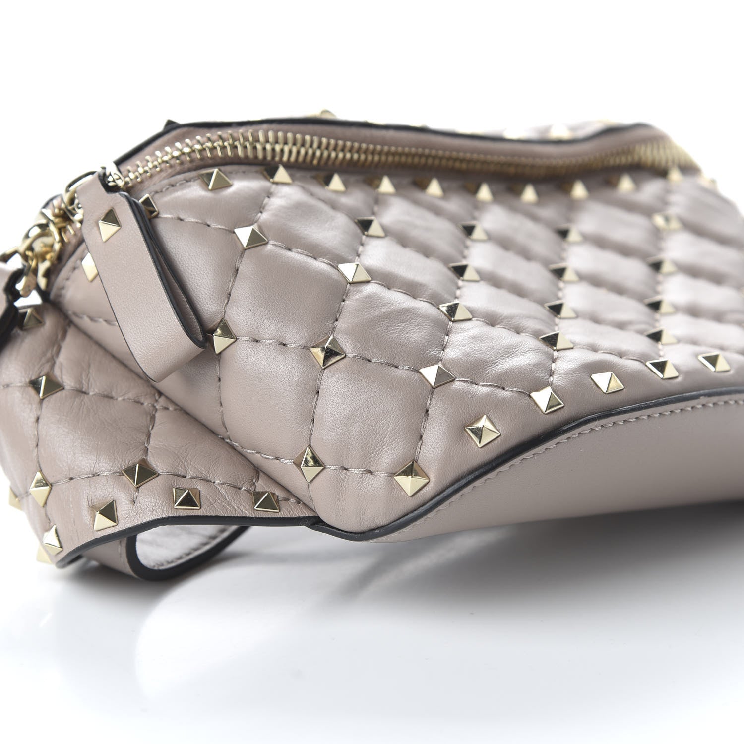 Valentino Garavani Nappa Rockstud Spike Belt Bag 85 Poudre 6 of 9
