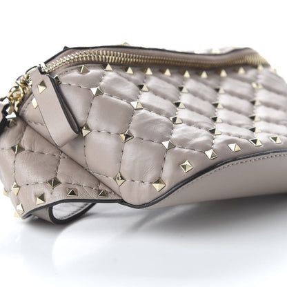 Valentino Garavani Nappa Rockstud Spike Belt Bag 85 Poudre 6 of 9