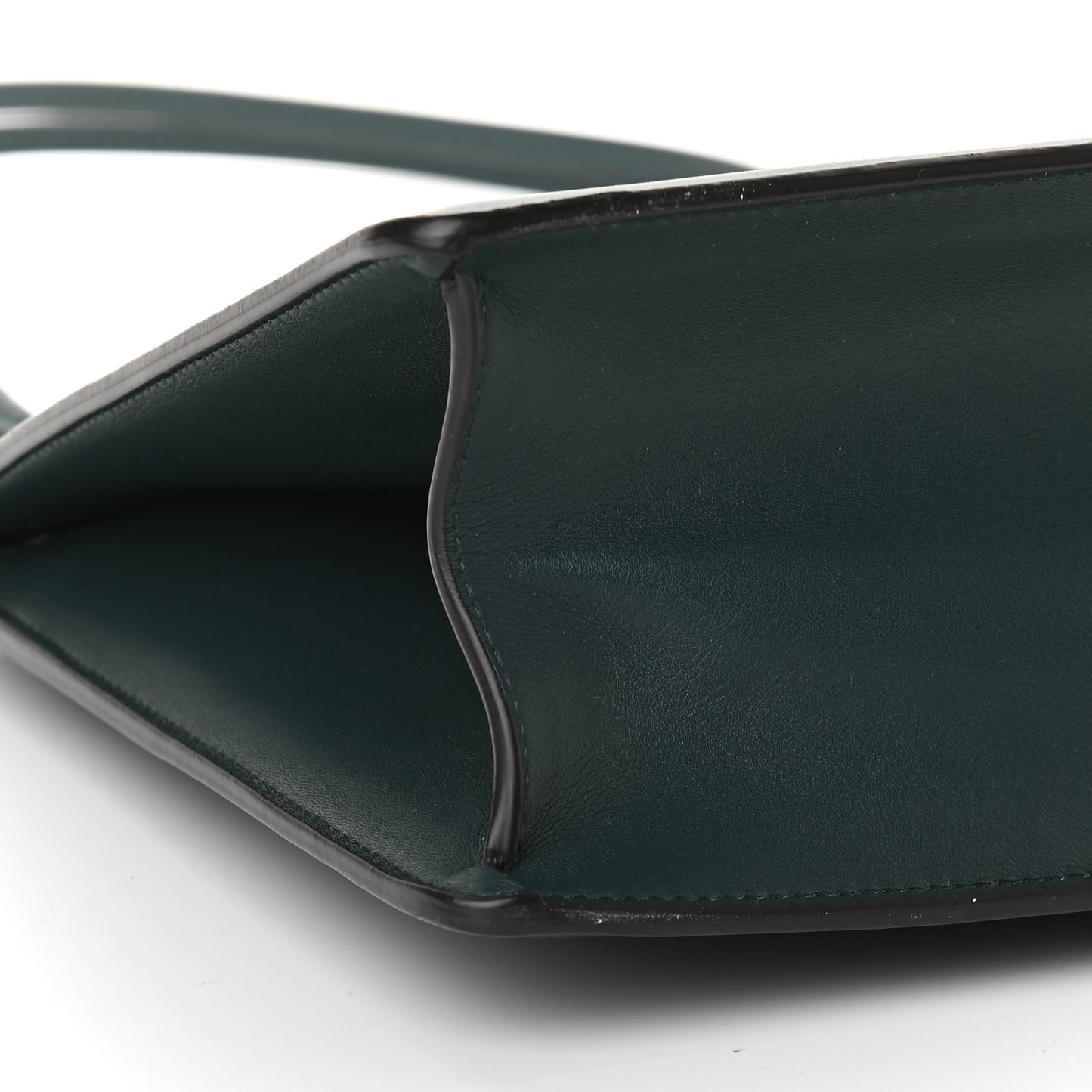Smooth Calfskin Medium Clasp Shoulder Bag Forest