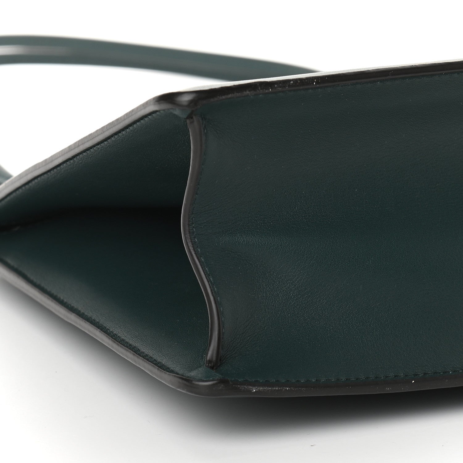 Celine Smooth Calfskin Medium Clasp Shoulder Bag Forest 9 of 10