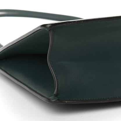 Celine Smooth Calfskin Medium Clasp Shoulder Bag Forest 9 of 10