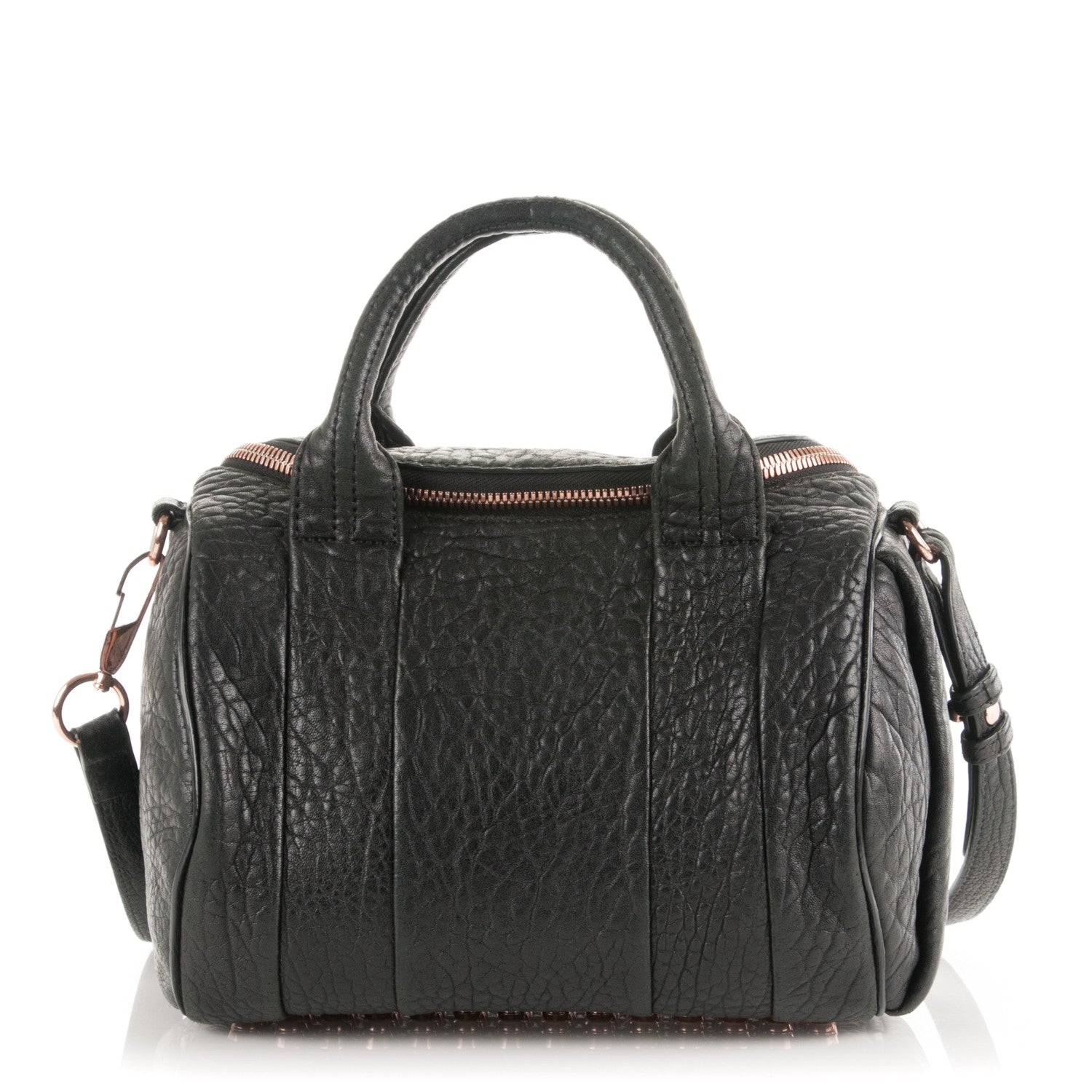 Alexander Wang Pebbled Lambskin Rockie Black Rose Gold Hardware 1 of 10