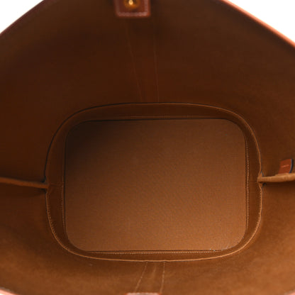 Celine Triomphe Canvas Calfskin Medium Bucket Bag Tan 5 of 10