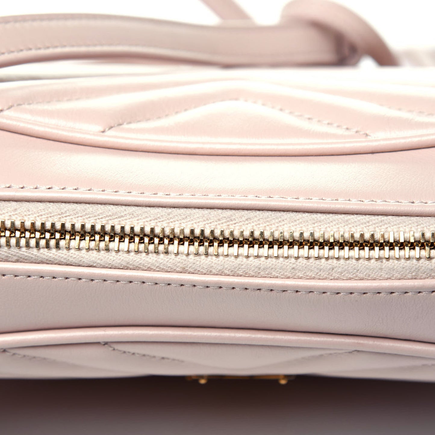 Calfskin Matelasse Monogram Lou Camera Bag Nude Powder