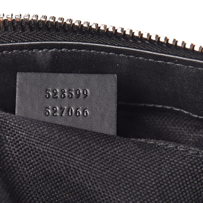 Gucci GG Supreme Monogram Web Small Flat Messenger Bag Black Grey 8 of 13