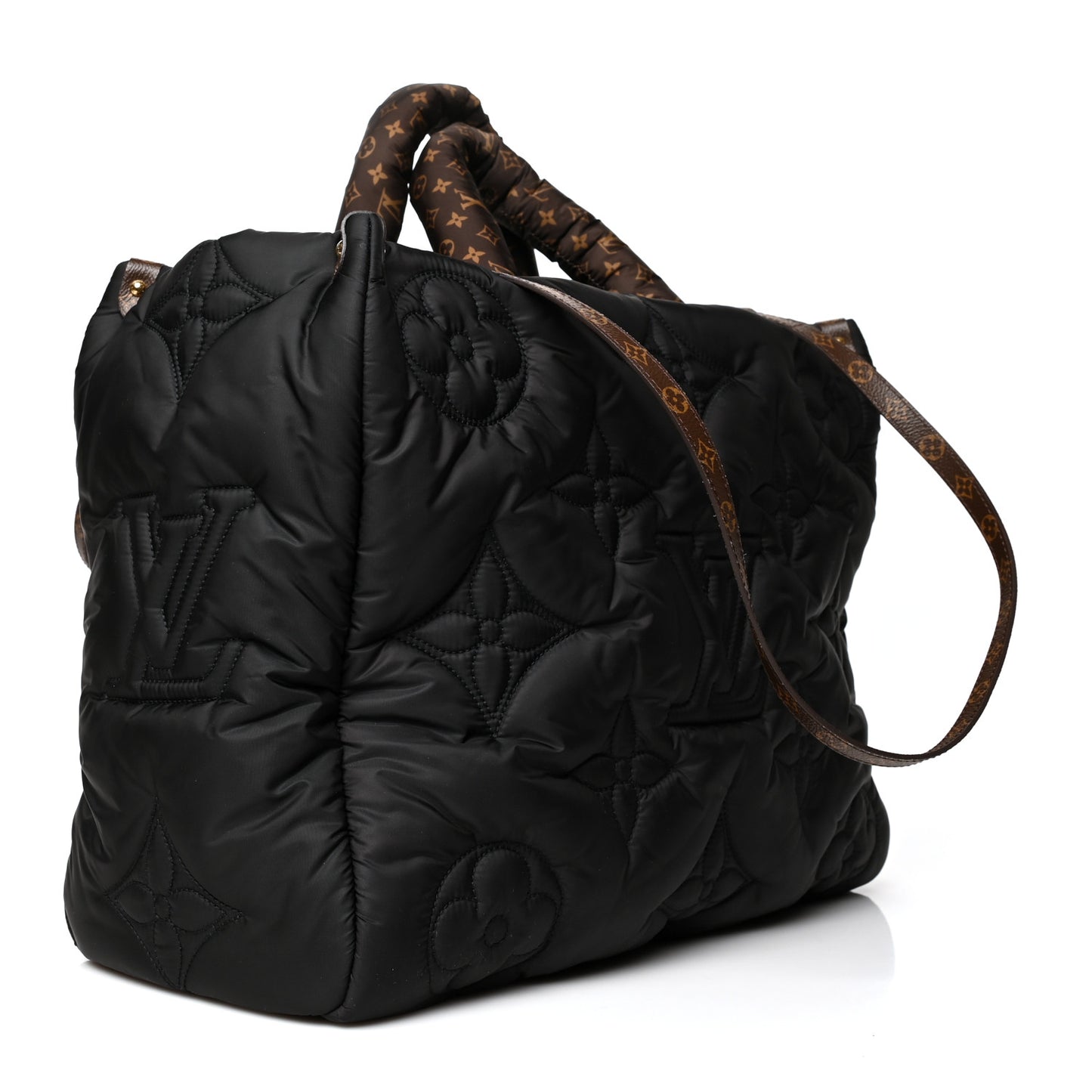 Econyl Monogram Pillow Giant Onthego GM Black