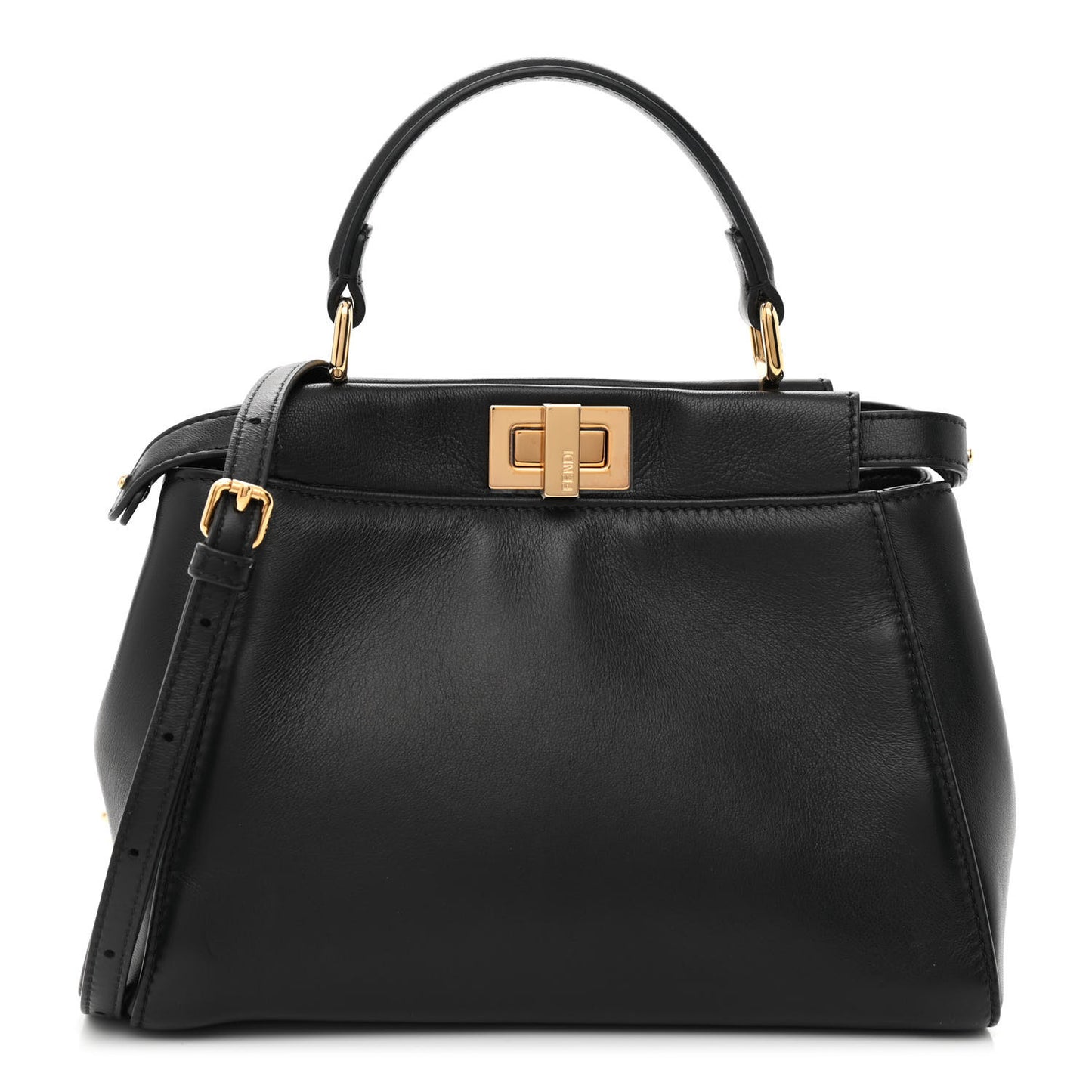 Nappa Mini Peekaboo Iconic Satchel Black