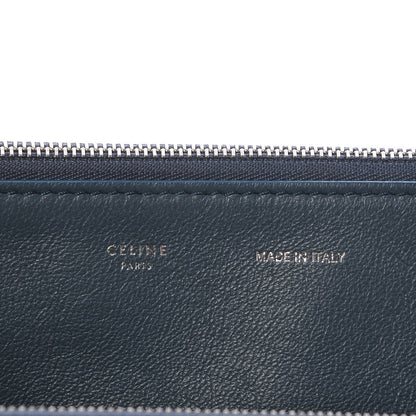 Celine Drummed Calfskin Suede Double Zip Trapeze Orage 6 of 6