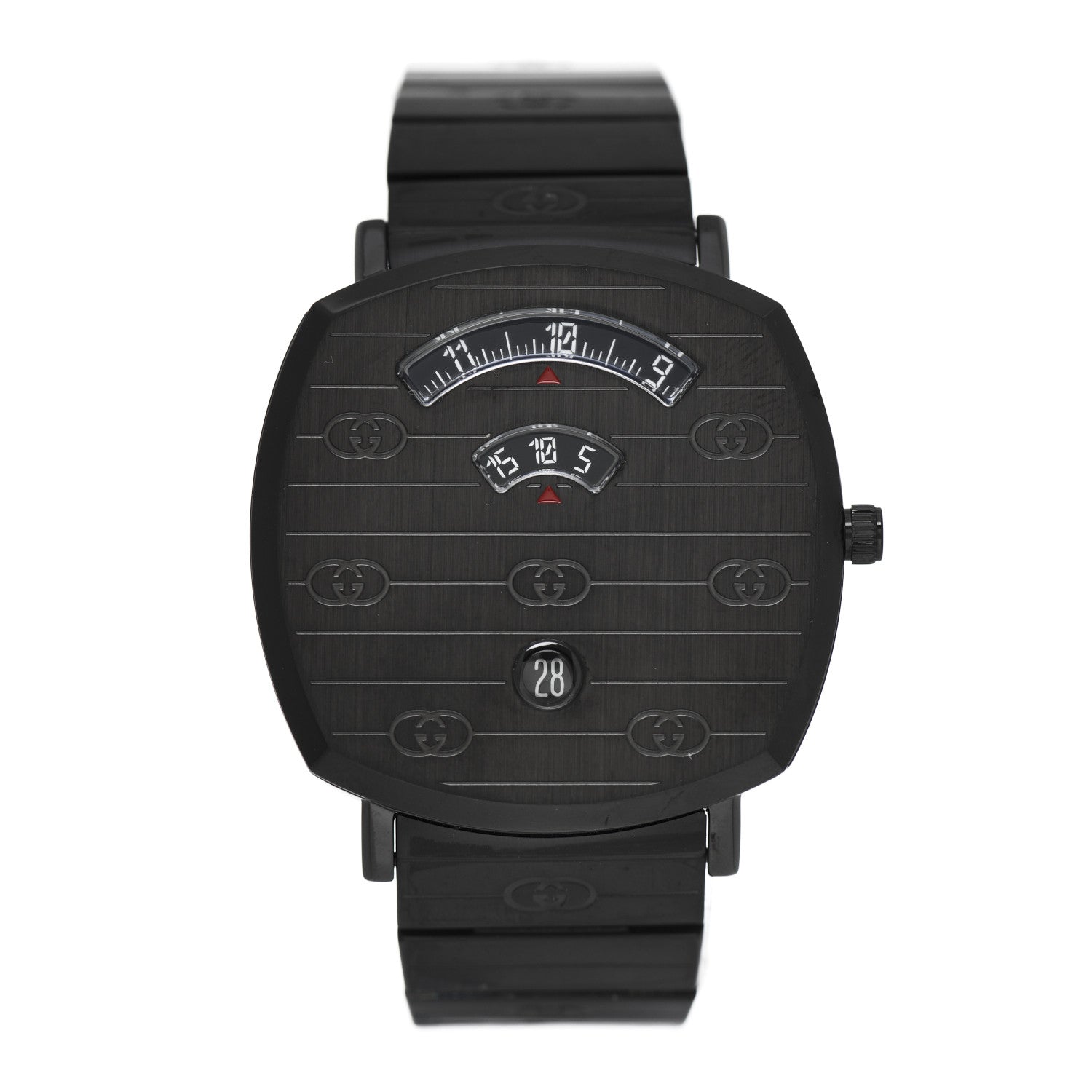 Gucci PVD Stainless Steel 38mm Grip Quartz Watch Black 1 of 4
